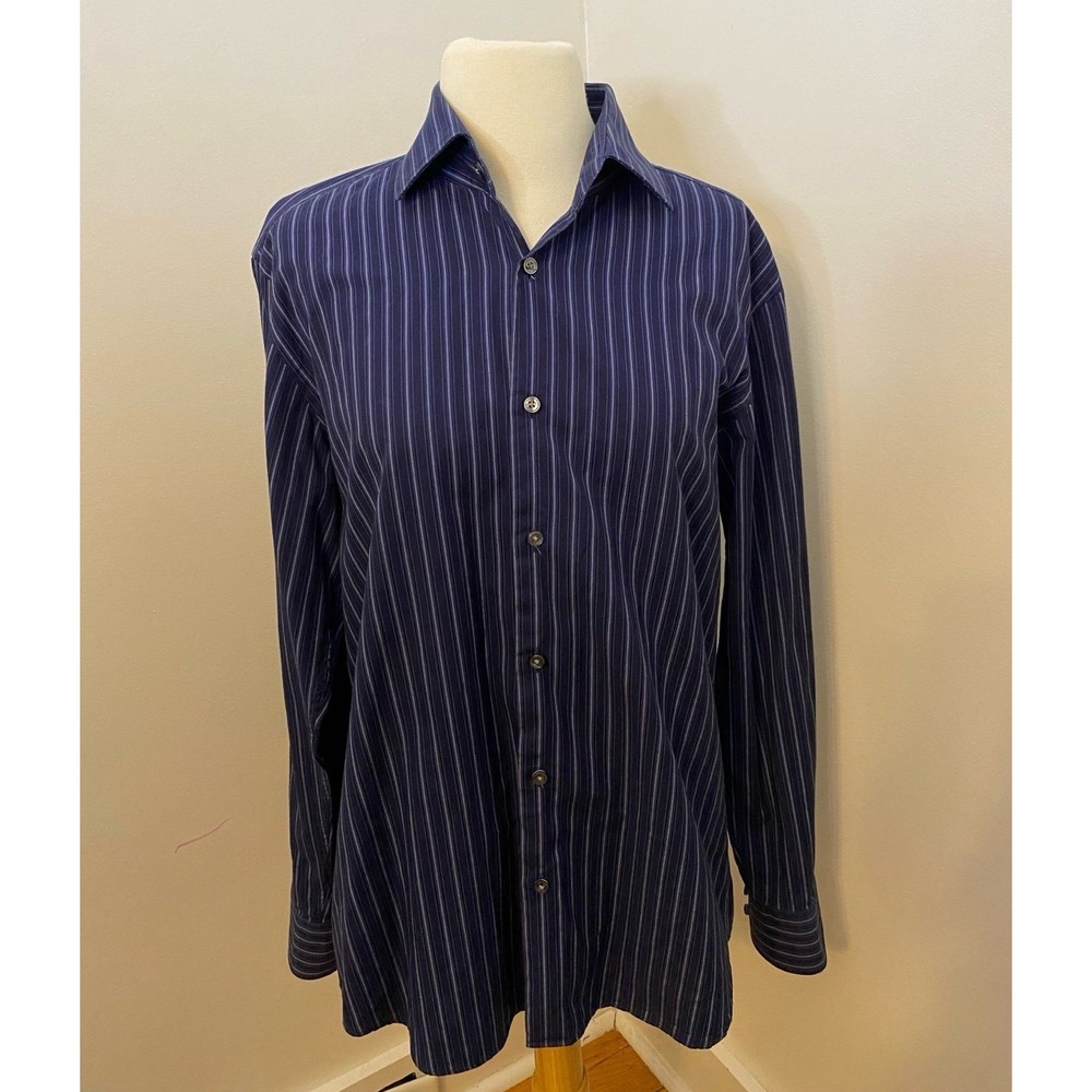 Hugo Boss Striped Regular Fit Button Down Dress Shirt